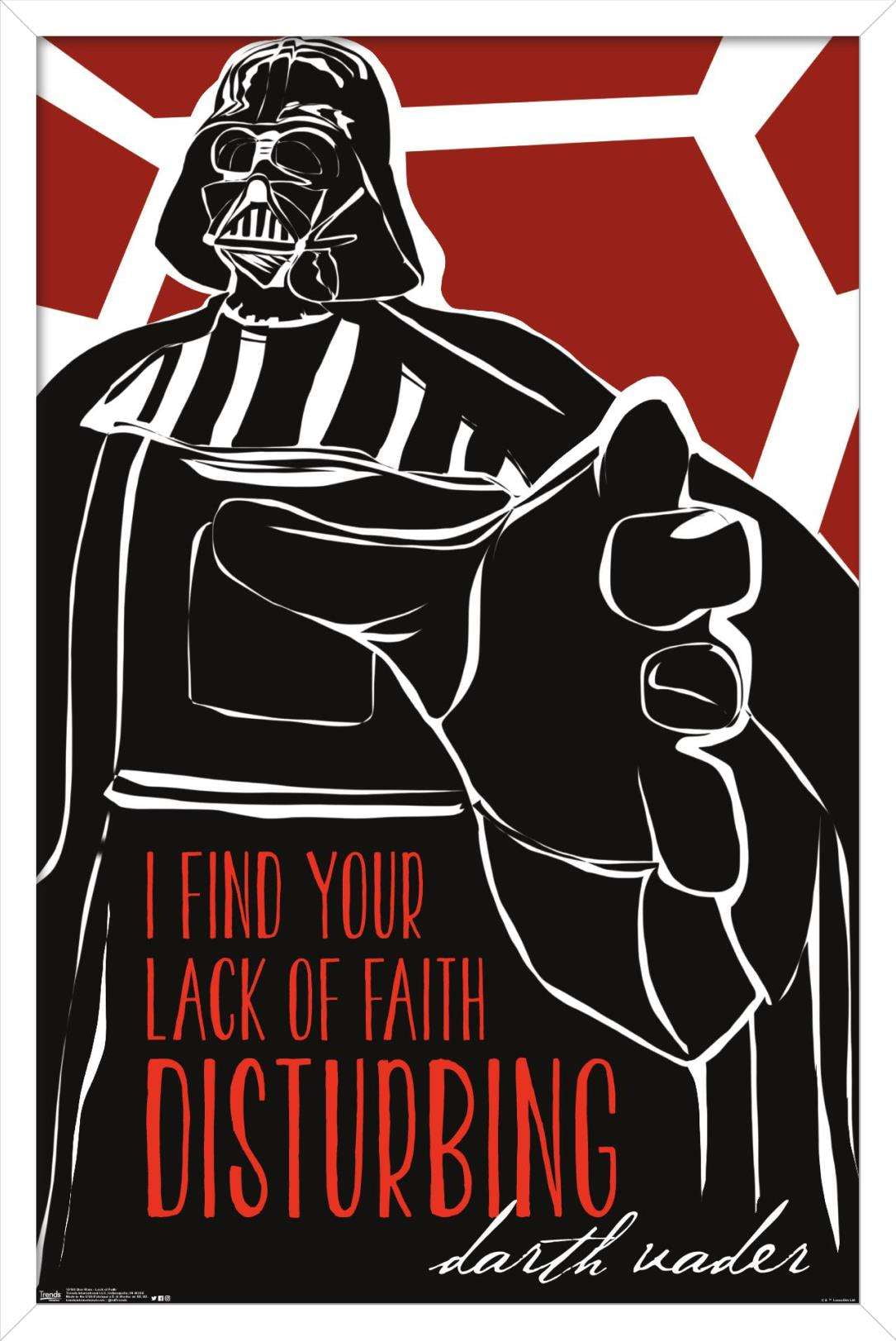 Star Wars: Saga - Lack of Faith Wall Poster, 14.725" x 22.375", Framed