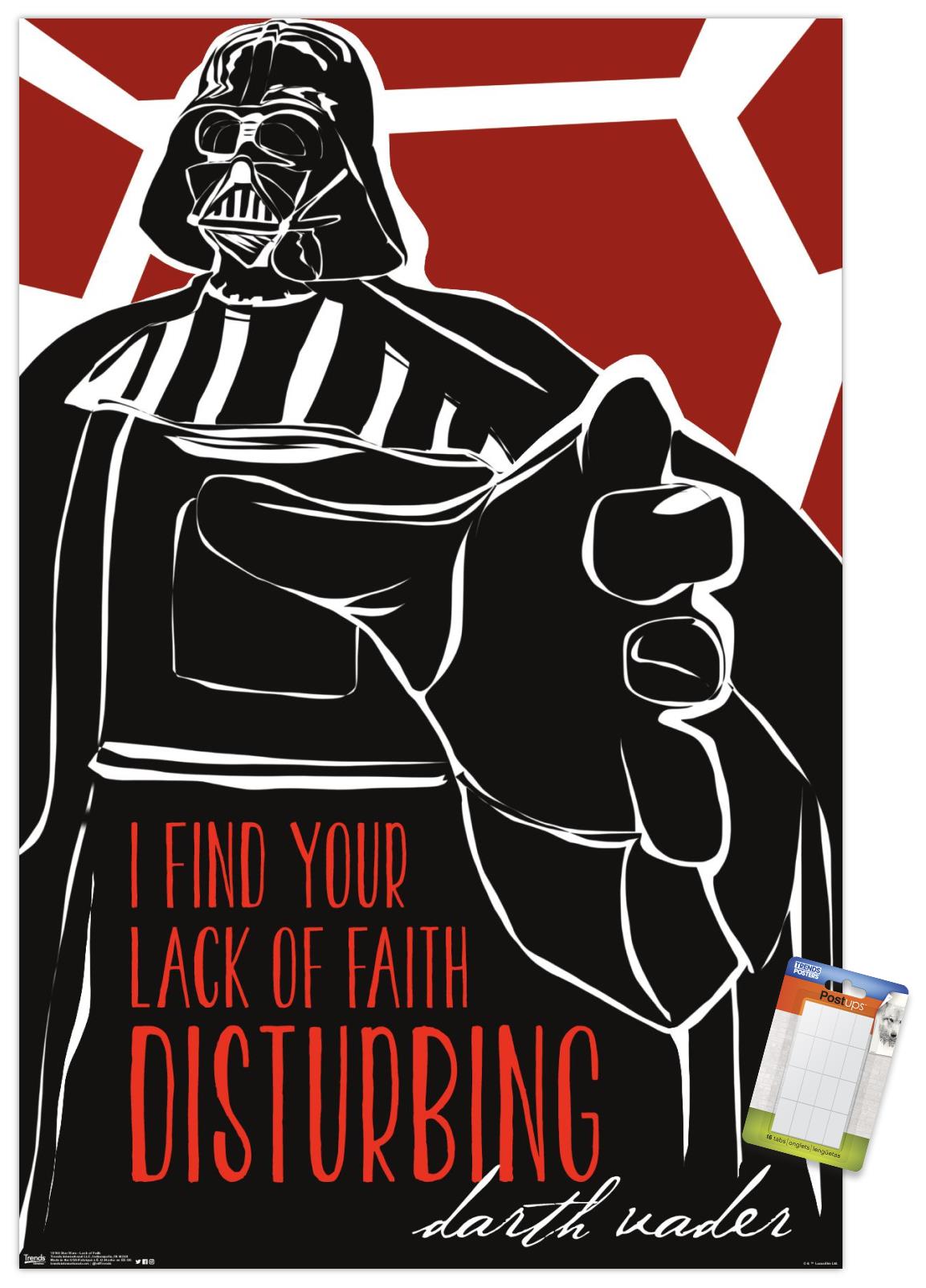 Star Wars: Saga - Lack of Faith Wall Poster, 14.725" x 22.375"