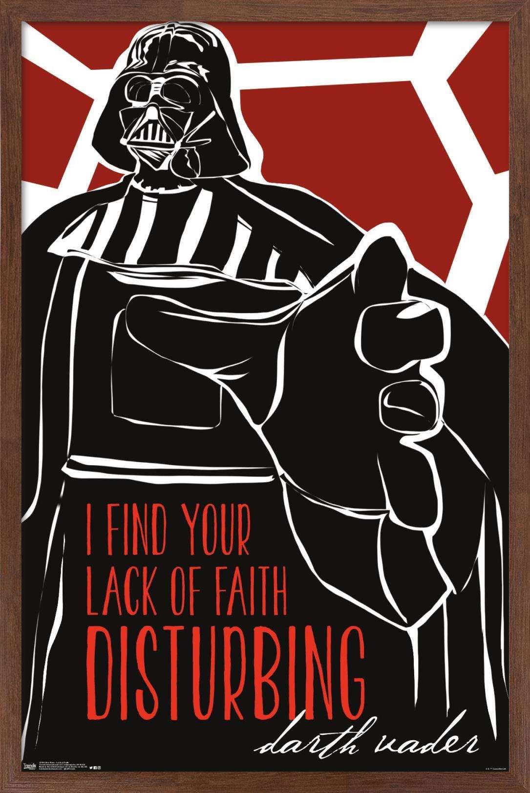 Star Wars: Saga - Lack of Faith Wall Poster, 22.375" x 34", Framed