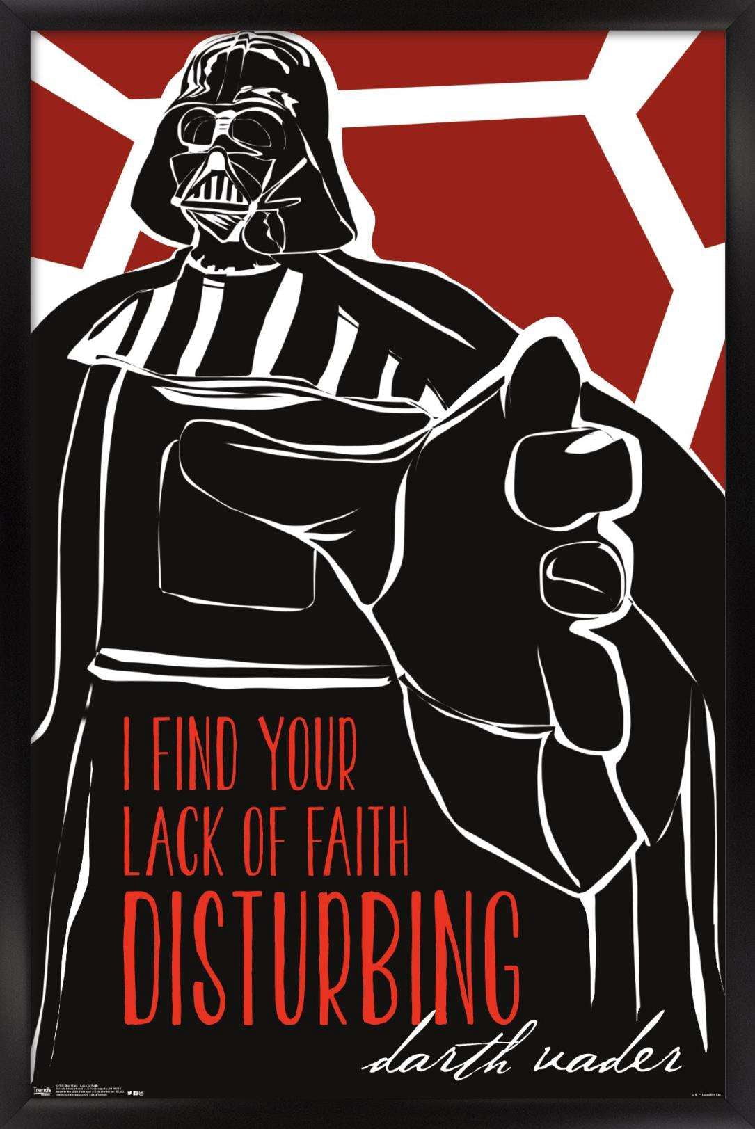 Star Wars: Saga - Lack of Faith Wall Poster, 22.375" x 34", Framed