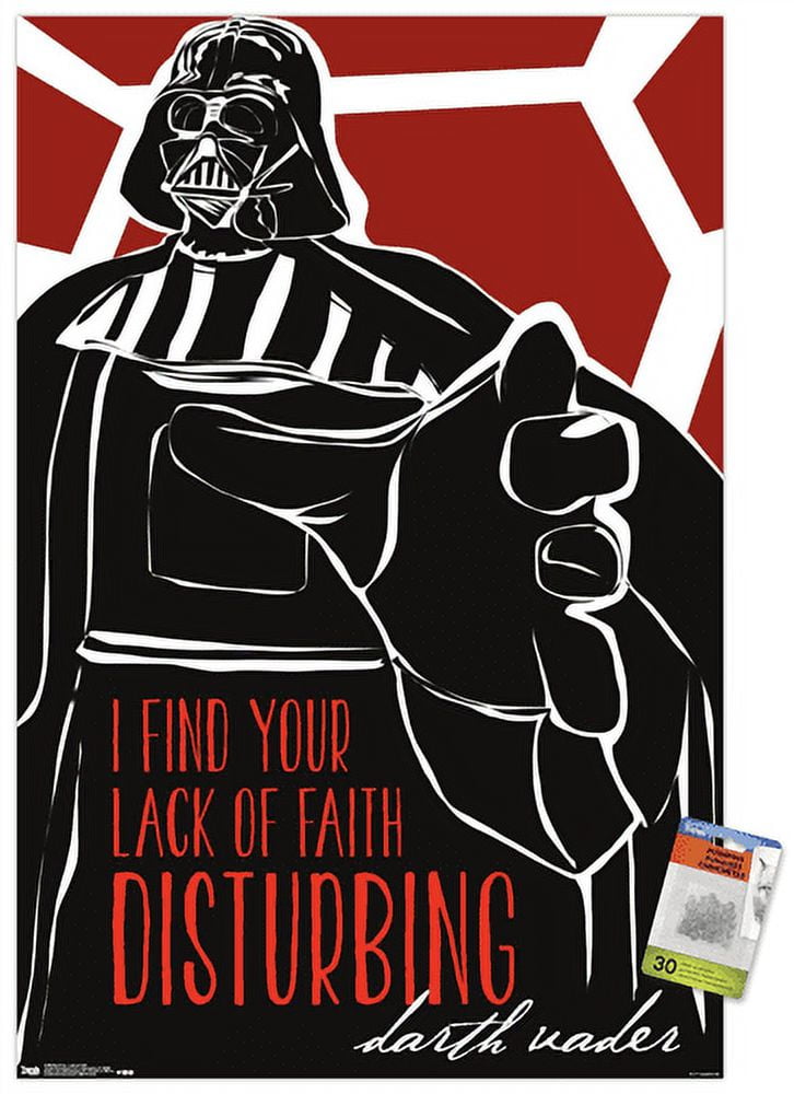 Star Wars: Saga - Lack of Faith Wall Poster with Push Pins, 22.375" x 34"