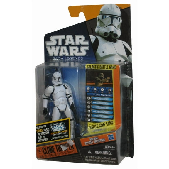 Star Wars Saga Legends Revenge of The Sith (2010) Clone Trooper 3.75 Inch Figure SL16