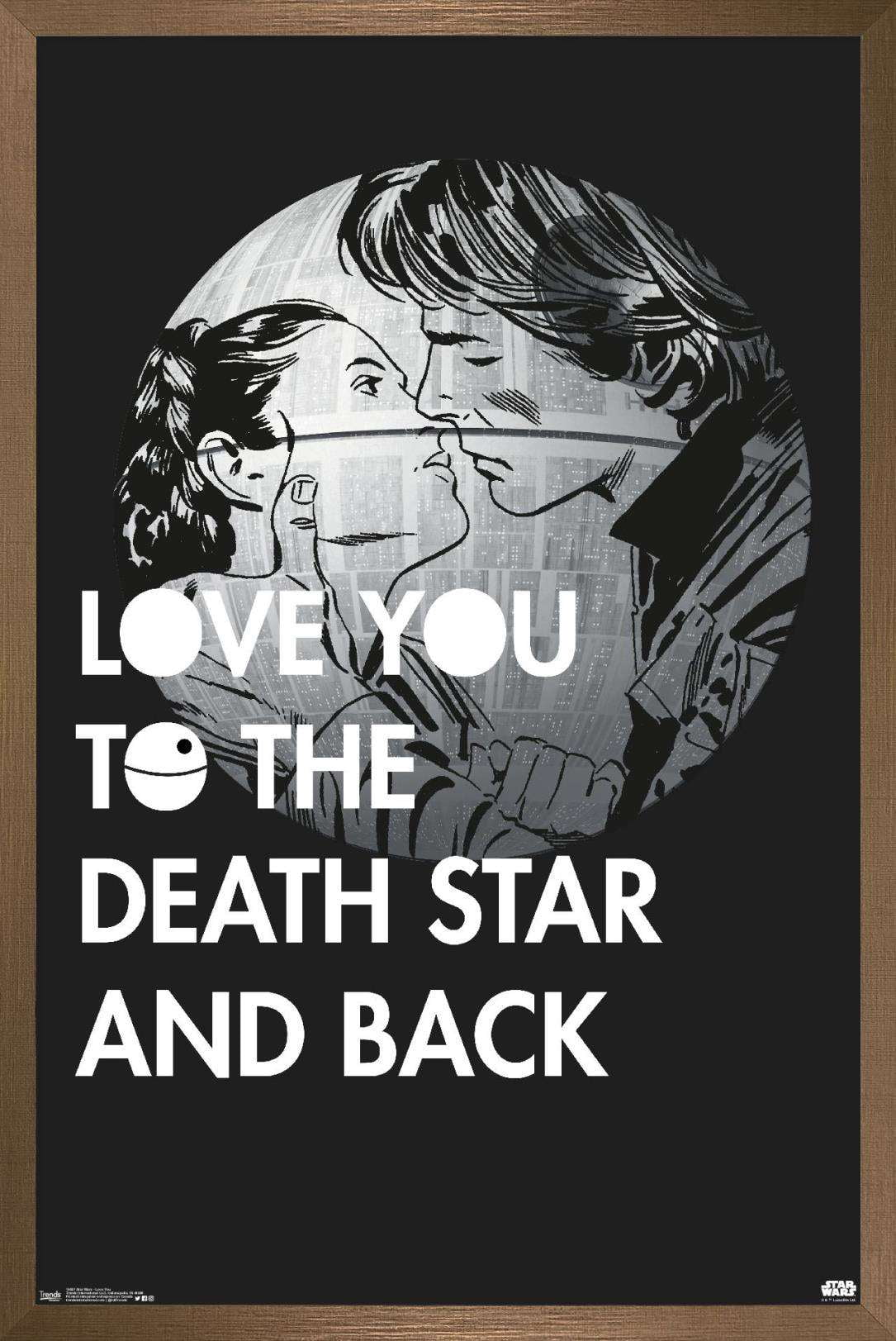 Star Wars: Saga - Love You Wall Poster, 14.725" x 22.375", Framed