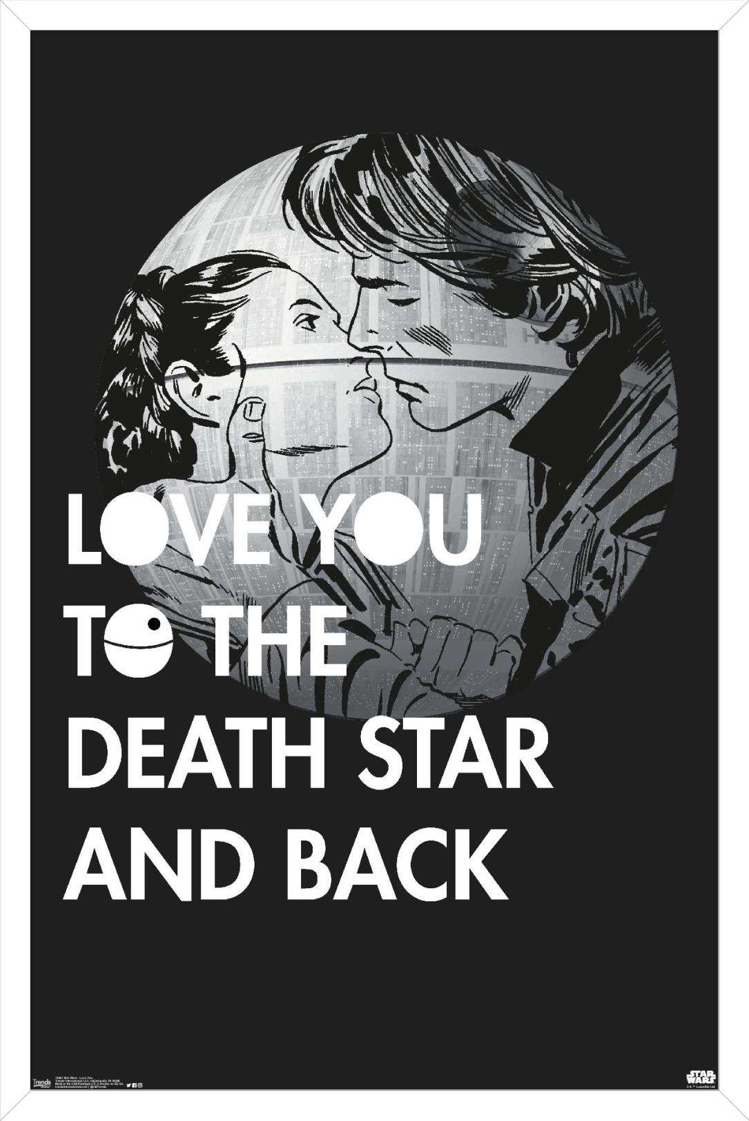 Star Wars: Saga - Love You Wall Poster, 14.725" x 22.375", Framed