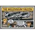 thumbnail image 1 of Star Wars: Saga - Millennium Falcon Comic Wall Poster, 14.725" x 22.375", Framed, 1 of 3