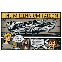 Star Wars: Saga - Millennium Falcon Comic Wall Poster, 22.375" x 34"