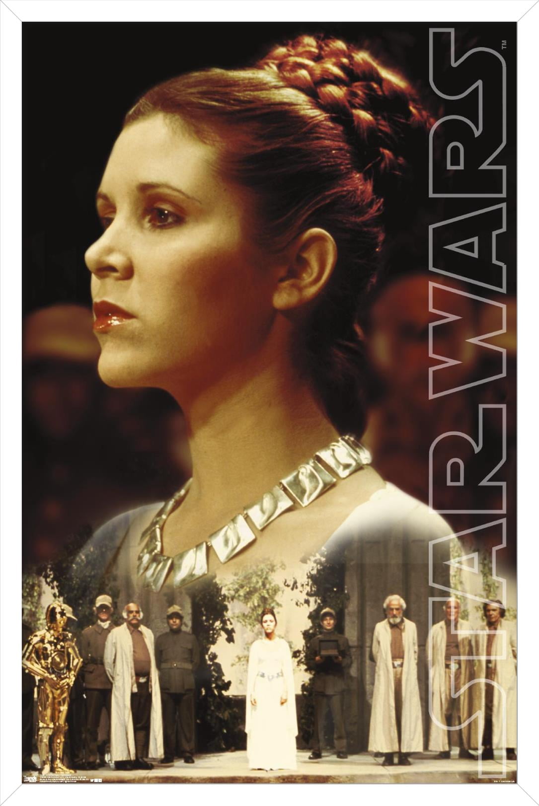 Star Wars: Saga - Princess Leia - Ceremony Wall Poster, 14.725" x 22.375", Framed