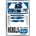 thumbnail image 1 of Star Wars: Saga - R2-D2 Fun Wall Poster, 14.725" x 22.375", Framed, 1 of 3