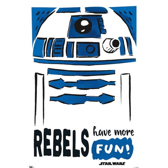 Star Wars: Saga - R2-D2 Fun Wall Poster, 14.725" x 22.375"