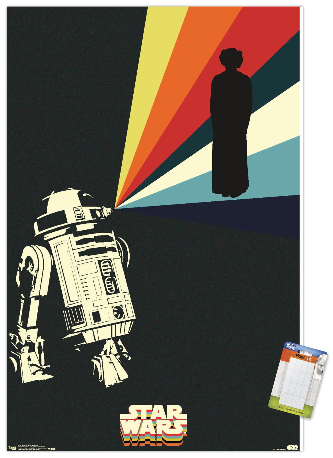 Star Wars: Saga - R2D2 Projection Wall Poster, 22.375" x 34" - Walmart.com