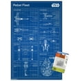 thumbnail image 1 of Star Wars: Saga - Rebel Blueprint Wall Poster with Push Pins, 14.725" x 22.375", 1 of 3