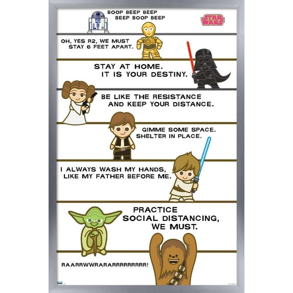 Star Wars: Saga - Shelter In Place Wall Poster, 14.725" x 22.375", Framed