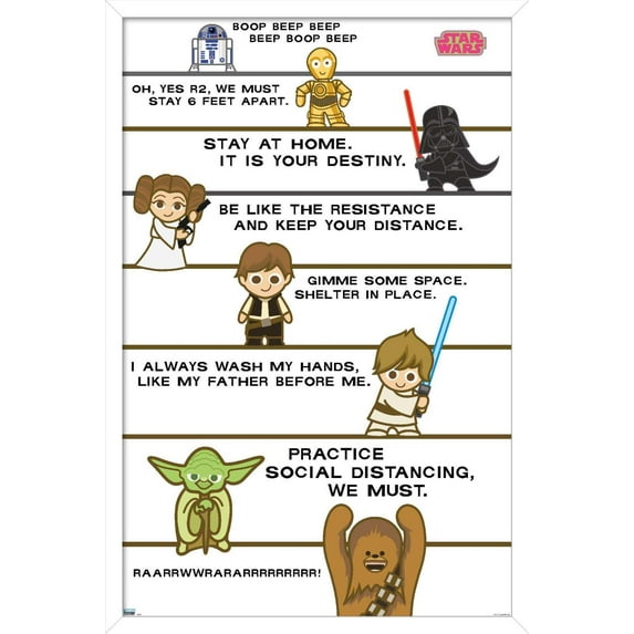 Star Wars: Saga - Shelter In Place Wall Poster, 14.725" x 22.375", Framed