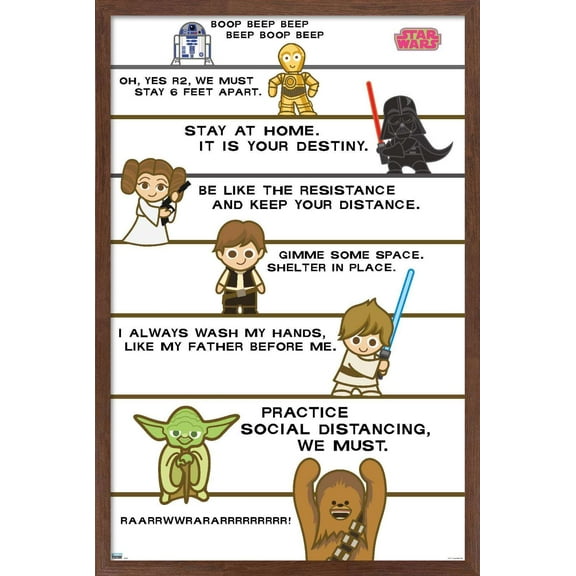 Star Wars: Saga - Shelter In Place Wall Poster, 22.375" x 34", Framed