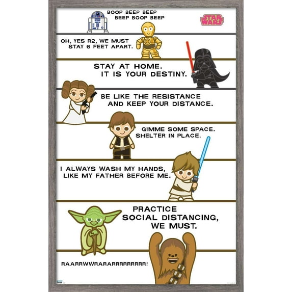 Star Wars: Saga - Shelter In Place Wall Poster, 22.375" x 34", Framed
