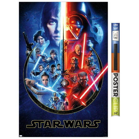 Star Wars: Saga - Skywalker Saga Wall Poster, 22.375" x 34"