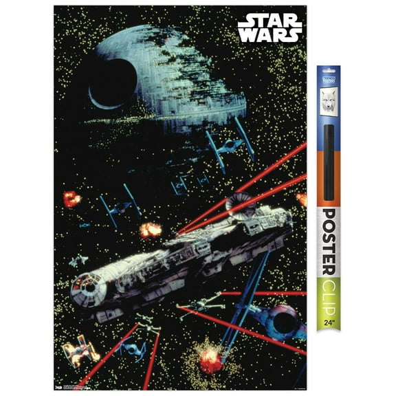 Star Wars: Saga - Space Battle Wall Poster, 22.375" x 34"