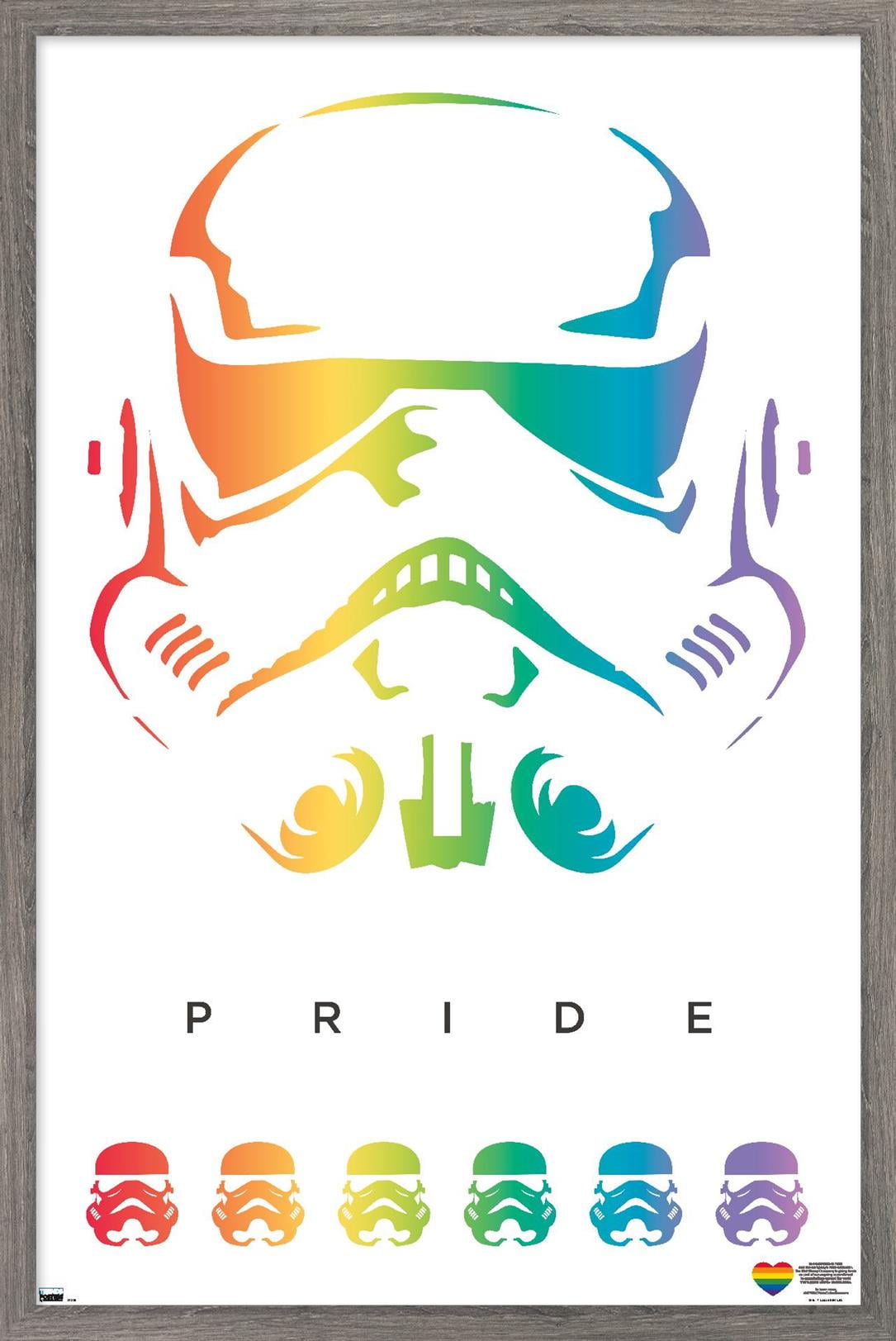 Star Wars: Saga - Stormtrooper Pride Wall Poster, 14.725" x 22.375" Framed