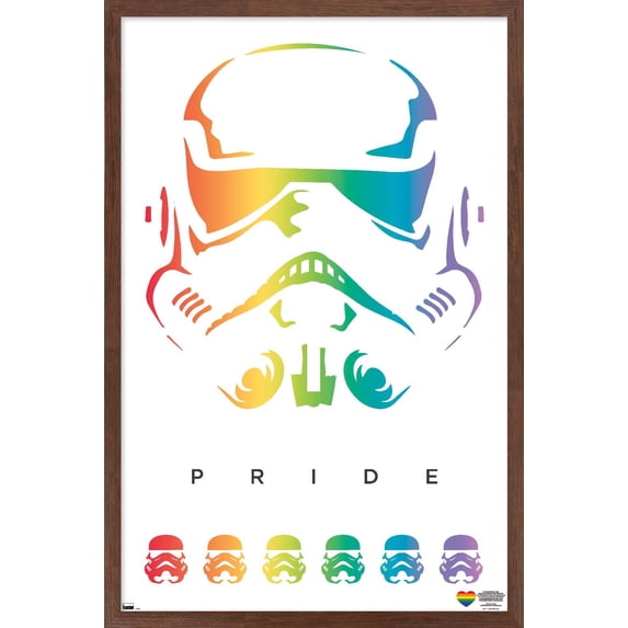Star Wars: Saga - Stormtrooper Pride Wall Poster, 14.725" x 22.375" Framed