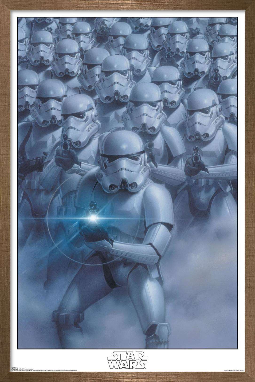 Star Wars: Saga - Stormtroopers Wall Poster, 22.375" x 34", Framed