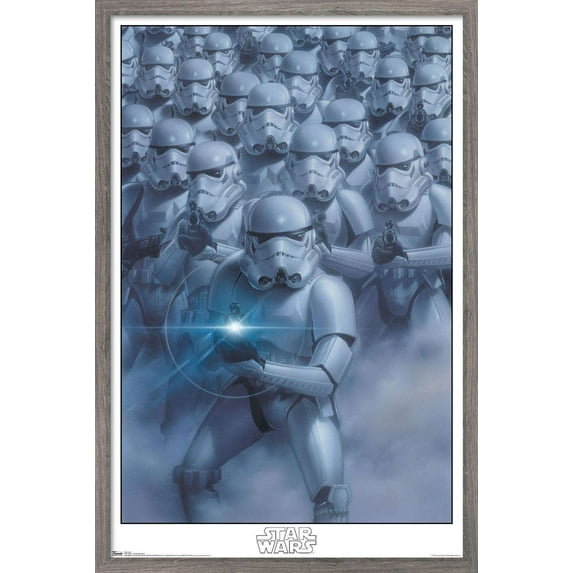 Star Wars: Saga - Stormtroopers Wall Poster, 22.375" x 34", Framed