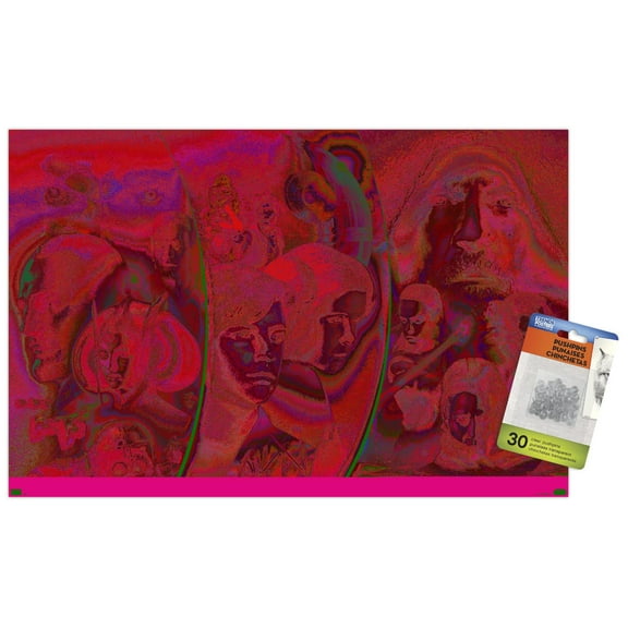 Star Wars: Saga – Trilogy Wave Wall Poster with Push Pins, 14.725" x 22.375"