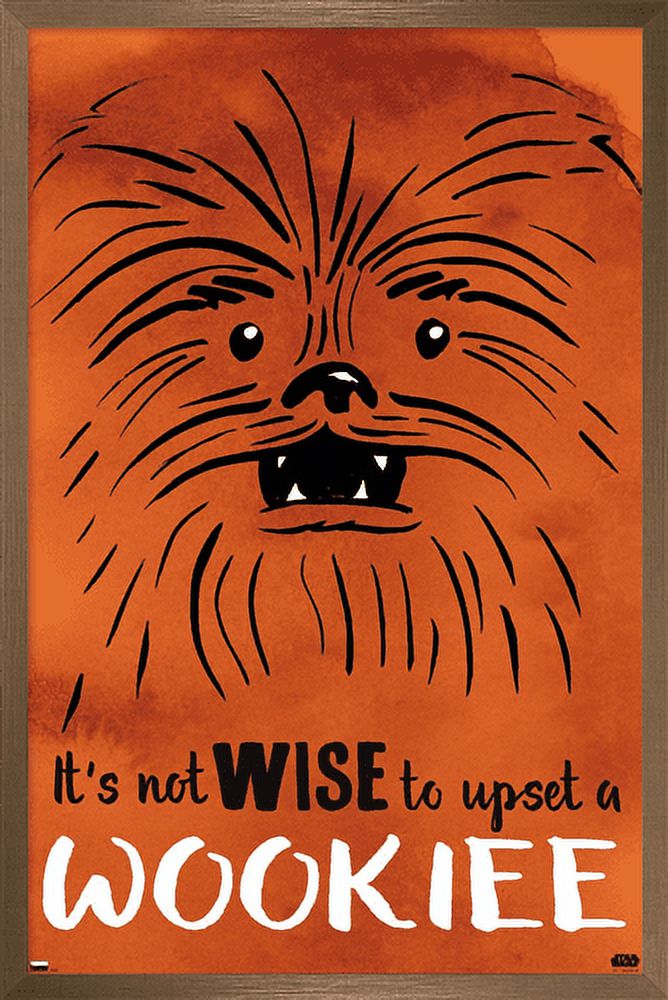 Star Wars: Saga - Upset A Wookiee Wall Poster, 22.375" x 34", Framed