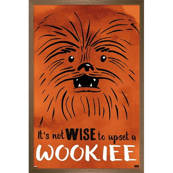 Star Wars: Saga - Upset A Wookiee Wall Poster, 22.375" x 34", Framed