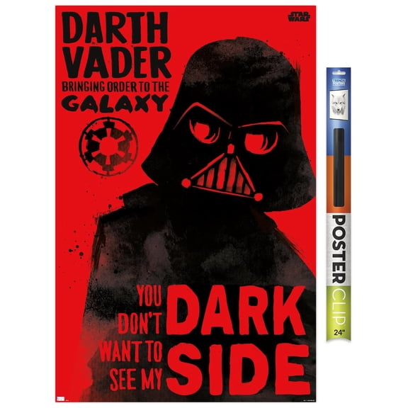Star Wars: Saga - Vader Dark Side Wall Poster, 22.375" x 34"