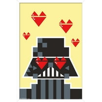 Star Wars: Saga - Vader Hearts Wall Poster, 14.725" x 22.375", Framed