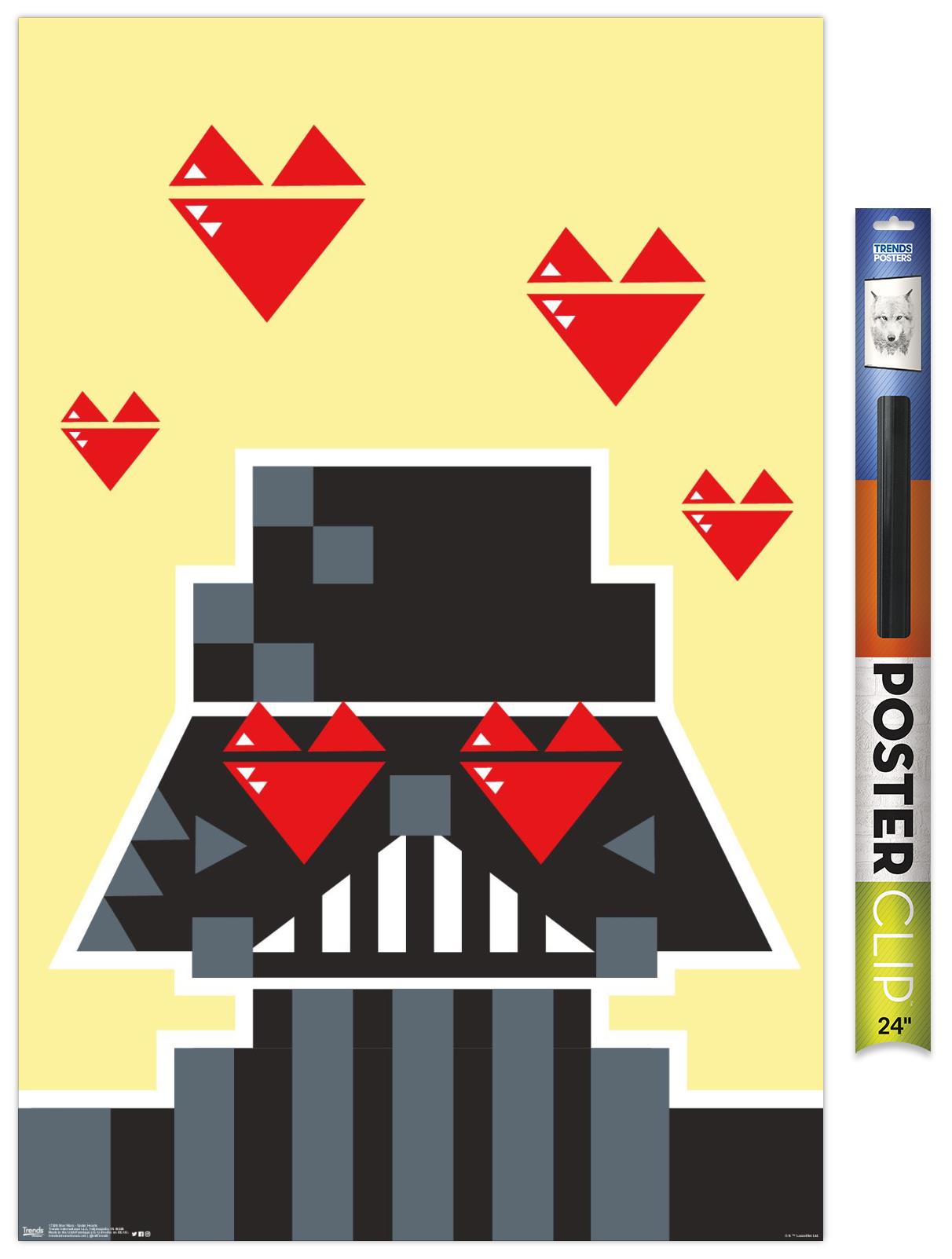Star Wars: Saga - Vader Hearts Wall Poster, 22.375" x 34"