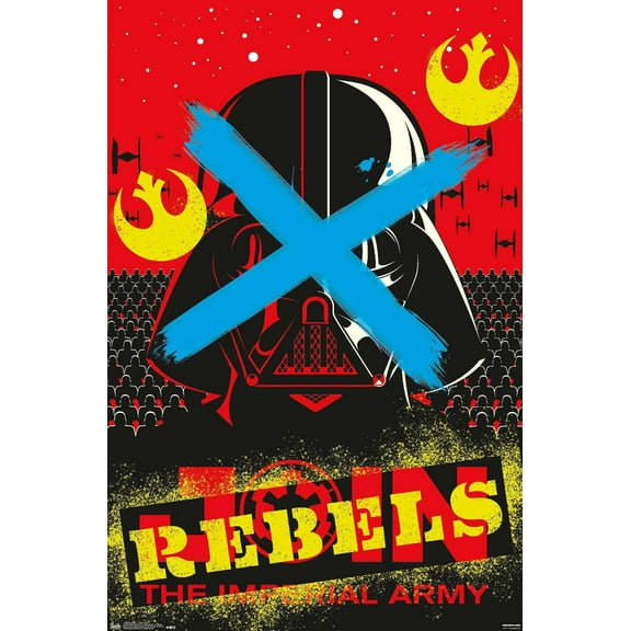 Star Wars: Saga - Vader Rebel Wall Poster, 14.725" x 22.375"