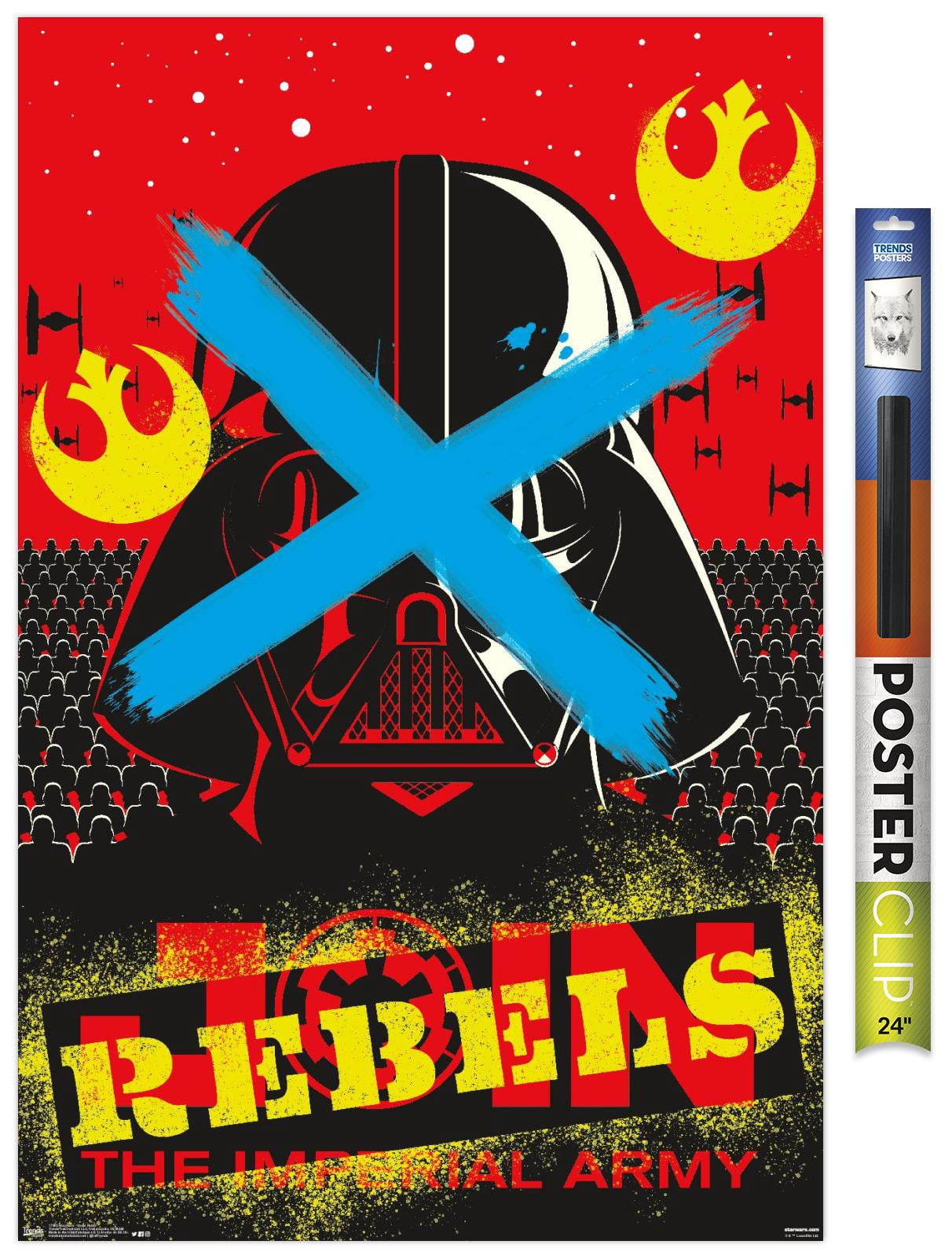 Star Wars: Saga - Vader Rebel Wall Poster, 22.375" x 34"