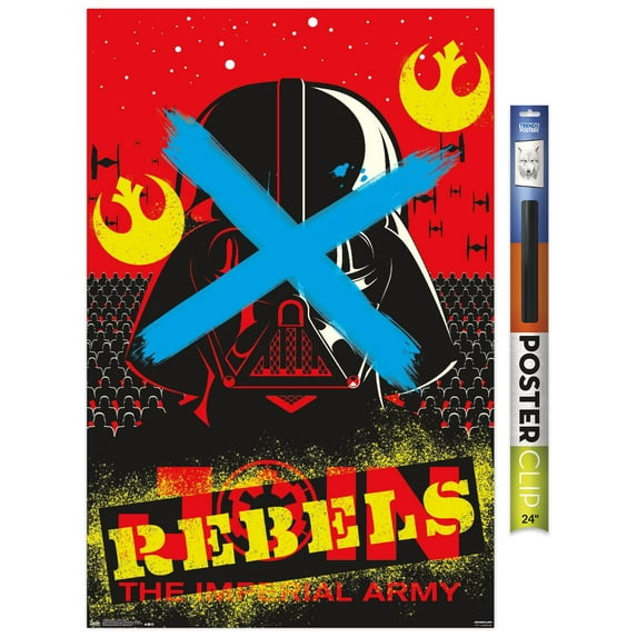 Star Wars: Saga - Vader Rebel Wall Poster, 22.375" x 34"
