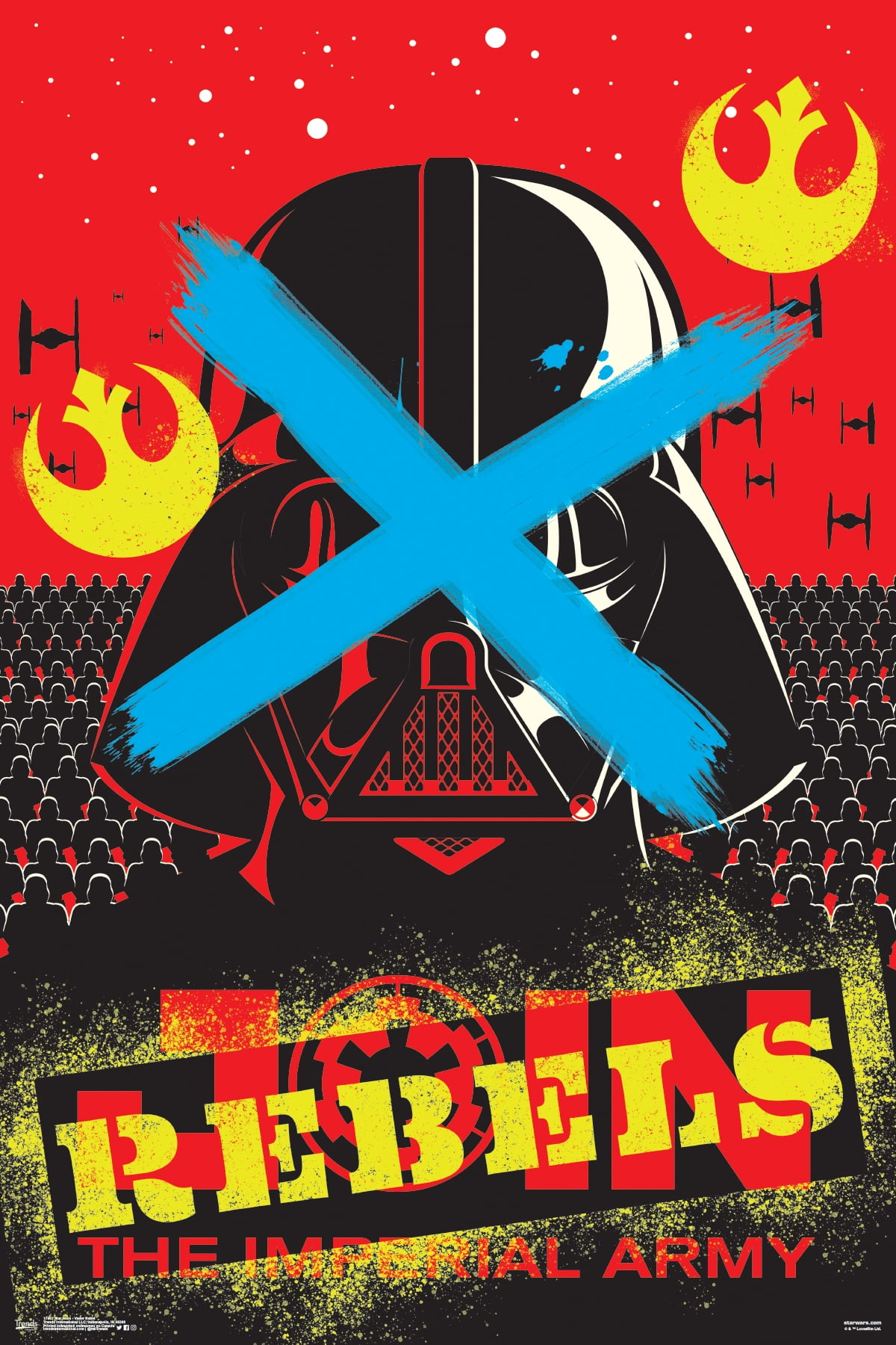 Star Wars: Saga - Vader Rebel Wall Poster, 22.375" x 34"