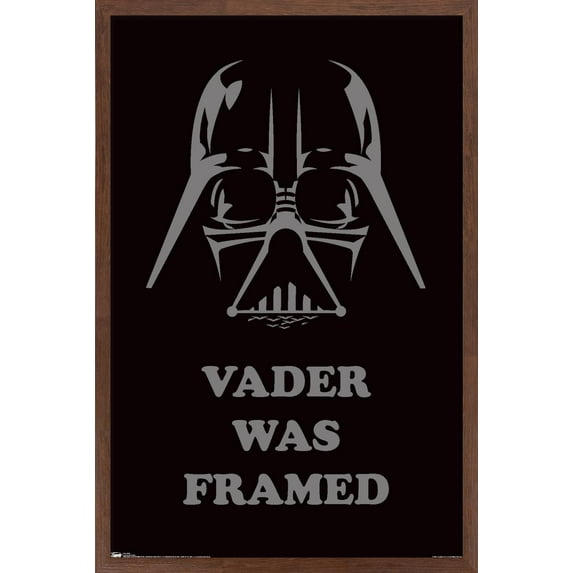 Star Wars: Saga - Vader Was Framed Wall Poster, 14.725" x 22.375", Framed