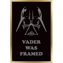 Star Wars: Saga - Vader Was Framed Wall Poster, 22.375" x 34", Framed