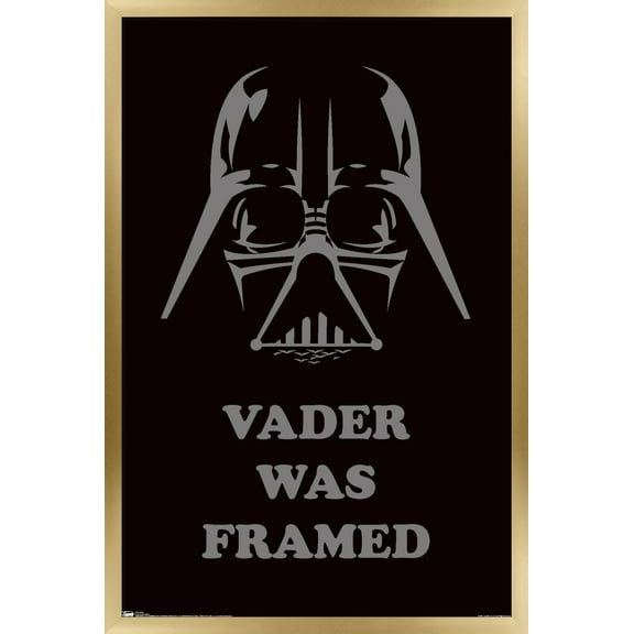 Star Wars: Saga - Vader Was Framed Wall Poster, 22.375" x 34", Framed