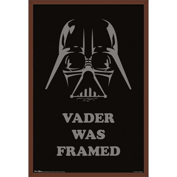 Star Wars: Saga - Vader Was Framed Wall Poster, 22.375" x 34", Framed