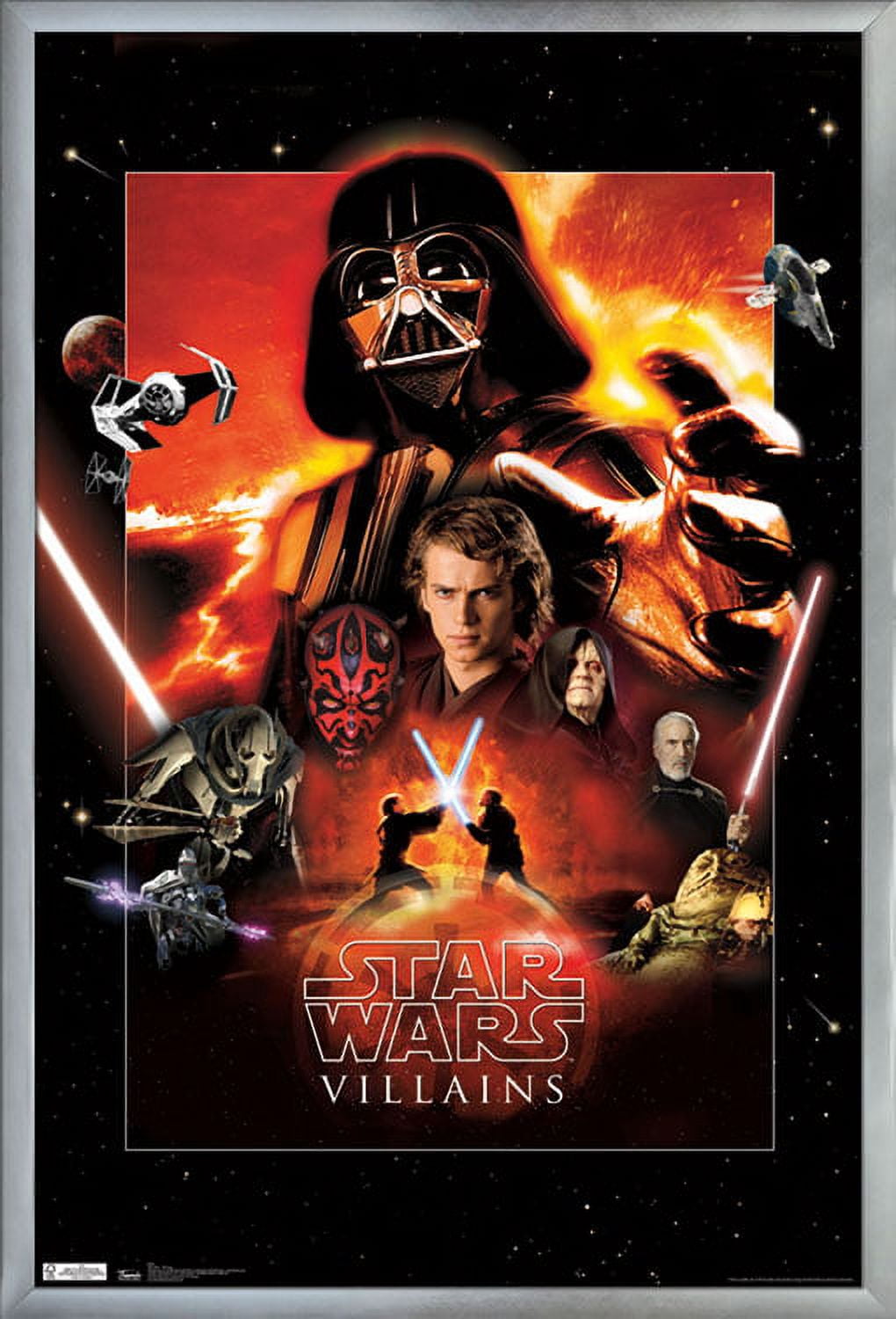 Star Wars: Saga - Villains Wall Poster with Push Pins, 22.375