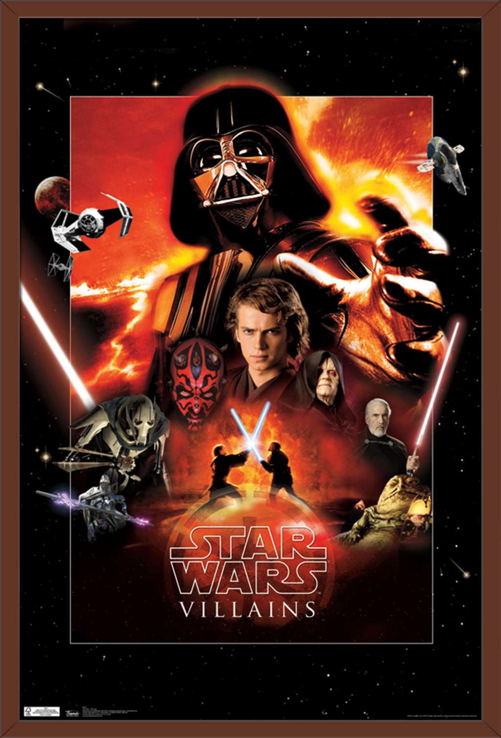 Star Wars: Saga - Villains Wall Poster, 14.725
