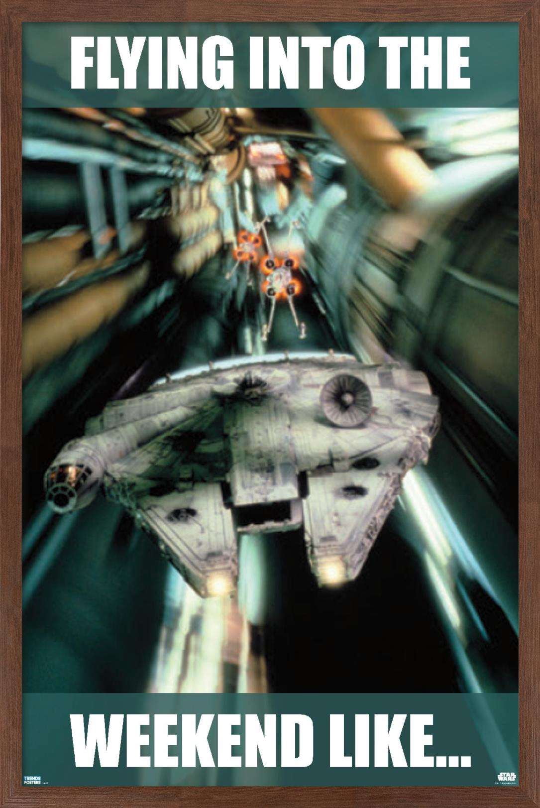 Star Wars: Saga - Weekend Wall Poster, 14.725" x 22.375", Framed