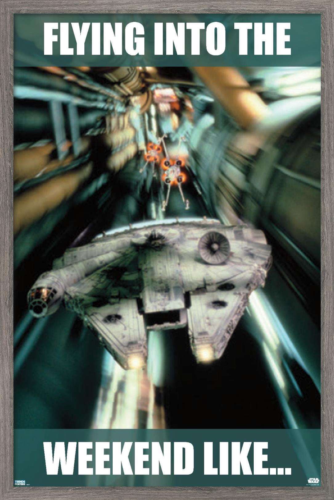 Star Wars: Saga - Weekend Wall Poster, 14.725" x 22.375", Framed