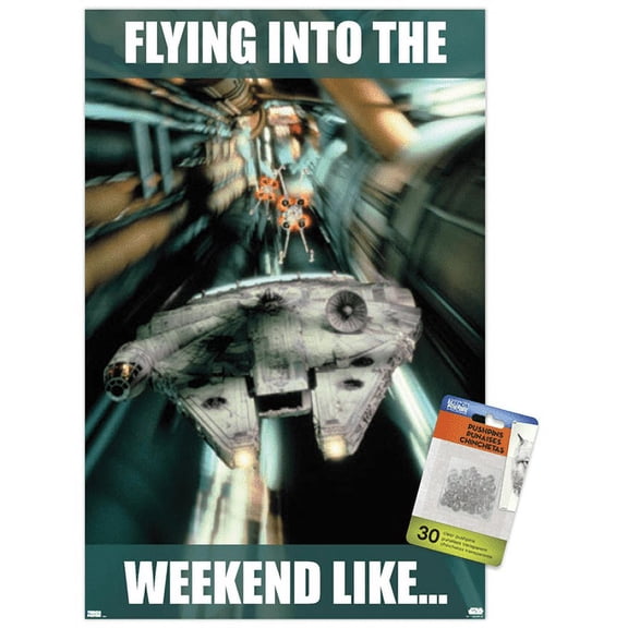 Star Wars: Saga - Weekend Wall Poster with Push Pins, 14.725" x 22.375"