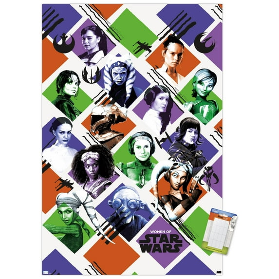 Star Wars: Saga - Women of Star Wars Wall Poster, 14.725" x 22.375"