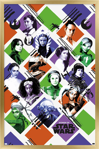 Star Wars: Saga - Women of Star Wars Wall Poster, 22.375" x 34" Framed