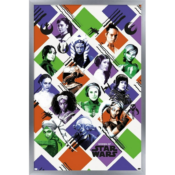 Star Wars: Saga - Women of Star Wars Wall Poster, 22.375" x 34" Framed