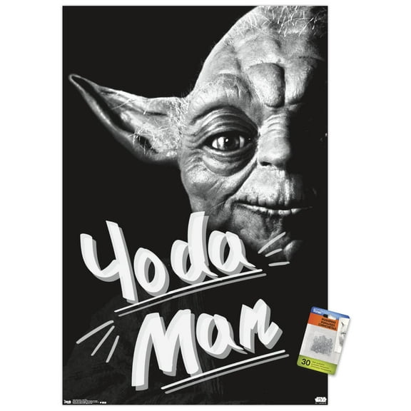 Star Wars: Saga - Yoda Man Wall Poster with Push Pins, 22.375" x 34"