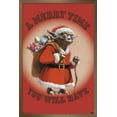 thumbnail image 1 of Star Wars: Saga - Yoda Merry Time Wall Poster, 22.375" x 34", Framed, 1 of 3