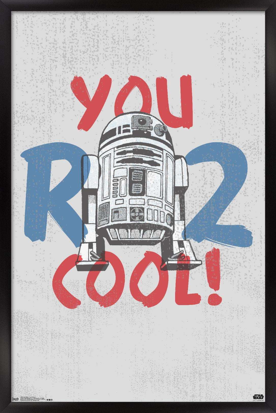 Star Wars: Saga - You R2 Cool Wall Poster, 14.725" x 22.375", Framed